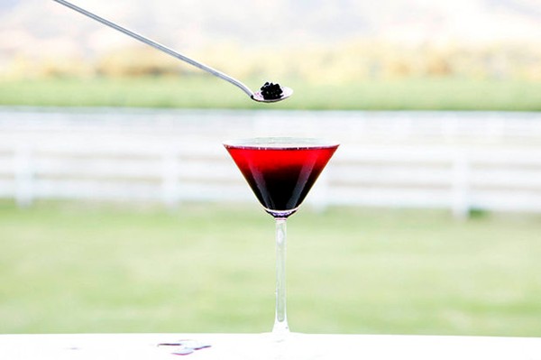Blackberry martini