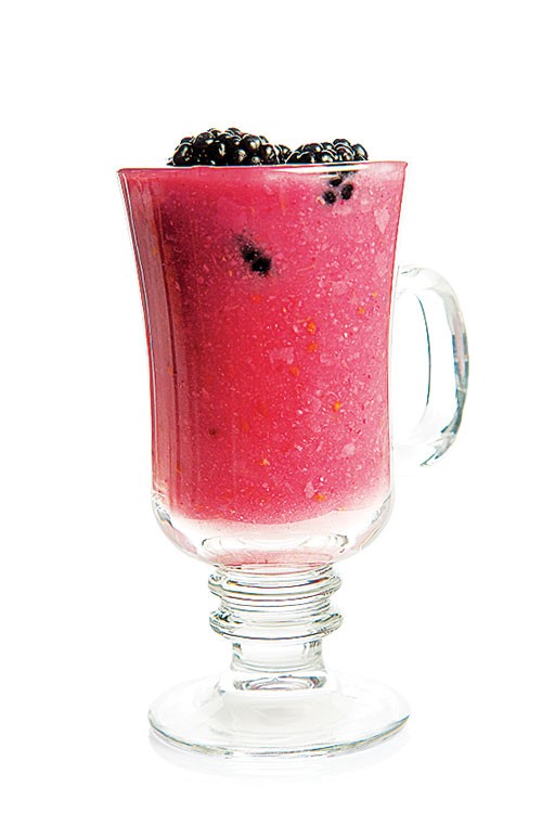 Blackberry masa drink (Atole de mora negra)