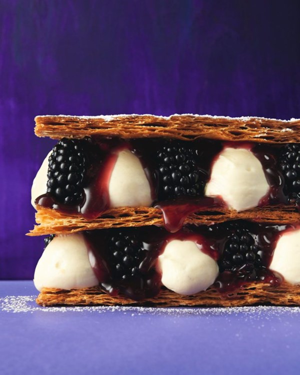 Blackberry millefeuilles 