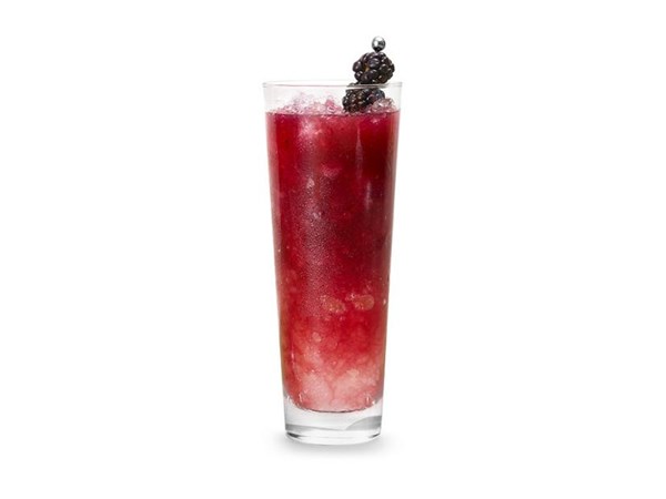 Blackberry-mint sherry cobbler