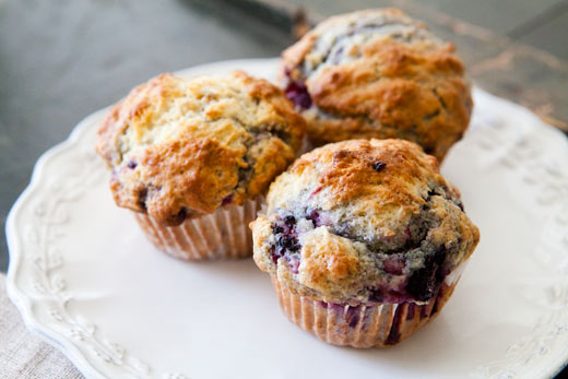 Blackberry muffins
