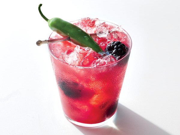 Blackberry-orange margarita 