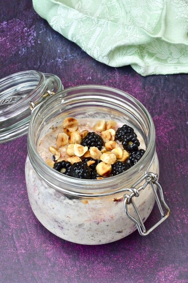 Blackberry overnight oats for a no-fuss breakfast