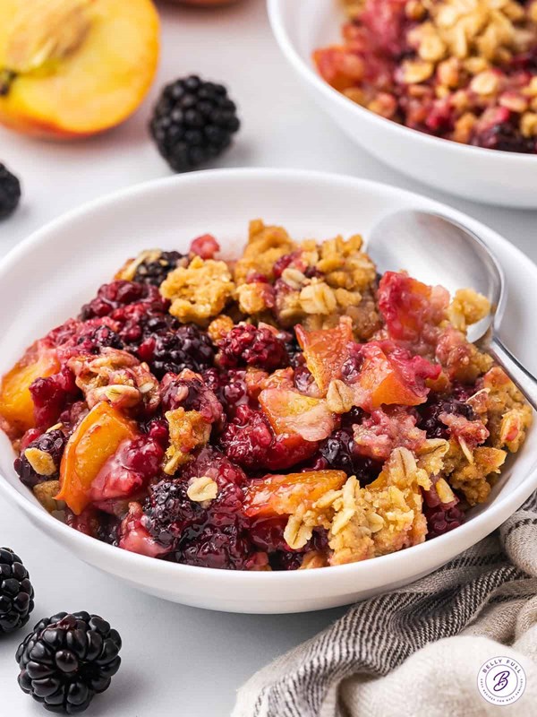 Blackberry-peach crisp