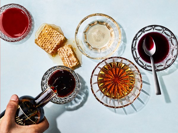 Blackberry-piloncillo syrup