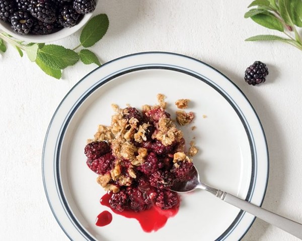 Blackberry sage rye crisp