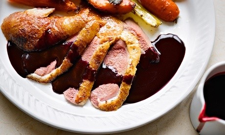 Blackberry sauce for roast birds