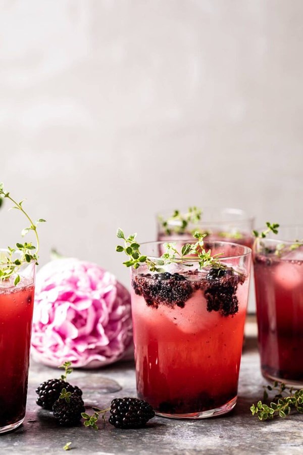Blackberry tequila lemon cooler