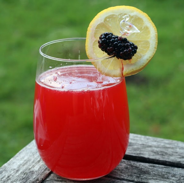Blackberry Thai basil lemonade