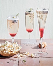 Blackberry-thyme Bellini