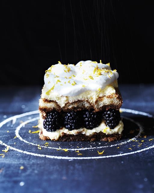 Blackberry tiramisu