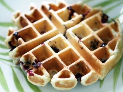 Blackberry waffles