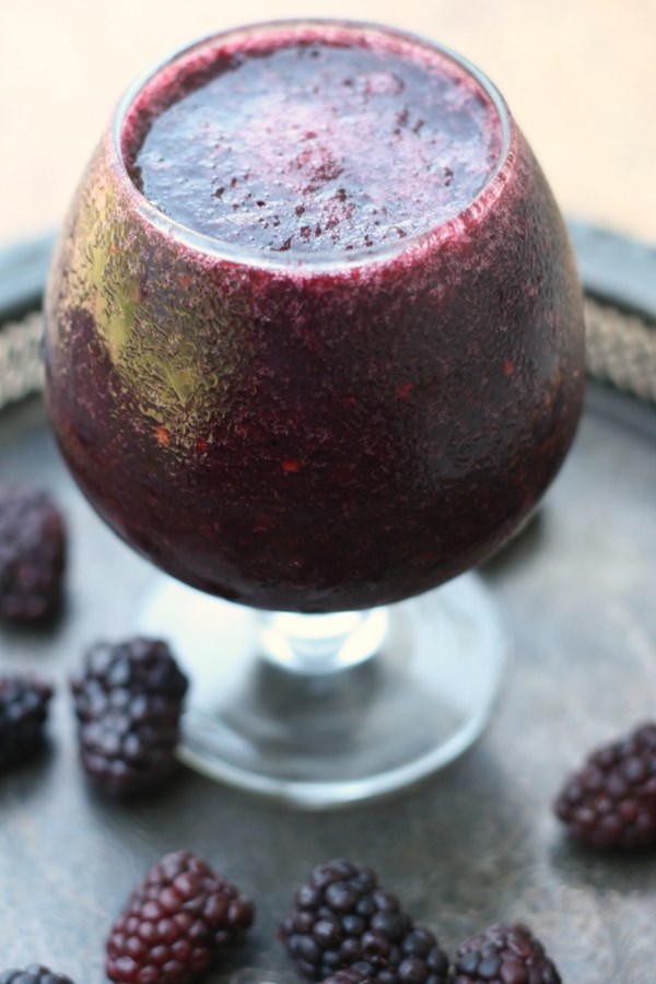 Blackberry wine slushies