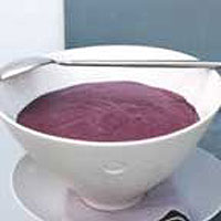 Blackcurrant mousse