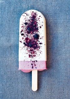 Blackcurrant popsicle
