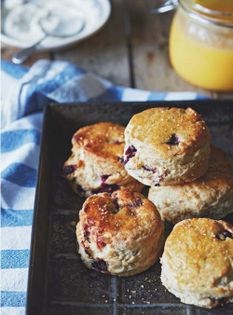 Blackcurrant scones