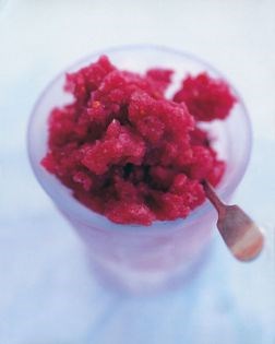 Blackcurrant sorbet with cassis (Sorbet au cassis)
