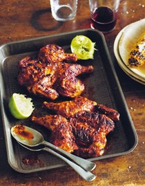 Blackened bird