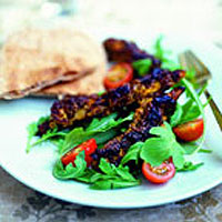 Blackened, cumin-flavoured chicken (Kala murgi)