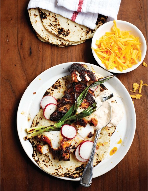 Blackened fish tacos