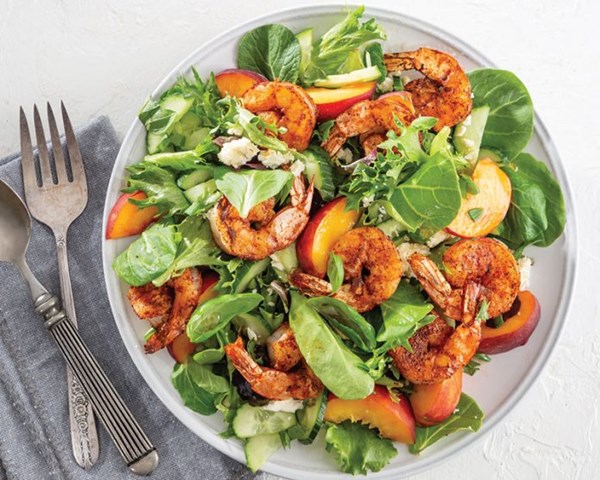 Blackened fried shrimp