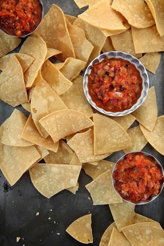 Blackened Hatch and tomato salsa