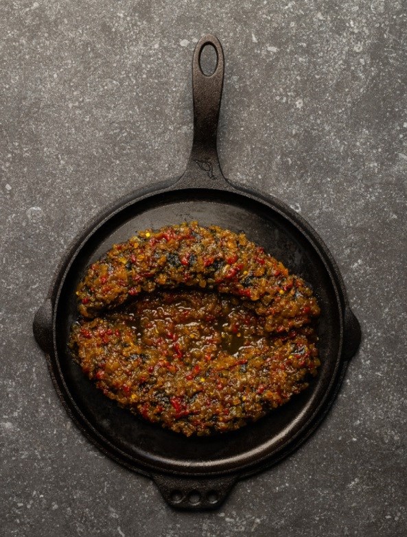 Blackened pork tenderloin with chow-chow