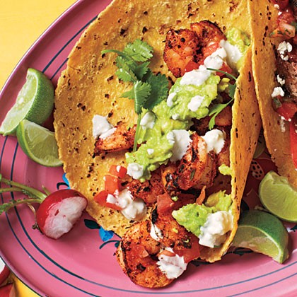 Blackened shrimp tacos
