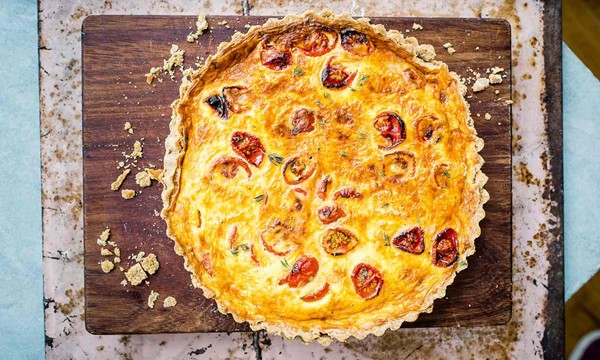 Blanche Vaughan’s tomato and Gruyère quiche 