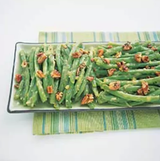 Blanched green beans