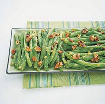 Blanched green beans