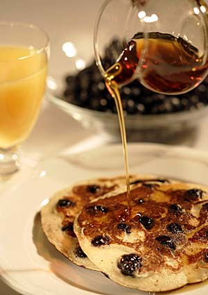 Bld's blueberry ricotta pancakes