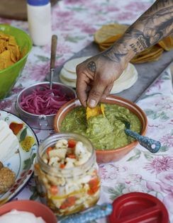 Blended guacamole