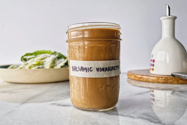 Blender balsamic vinaigrette