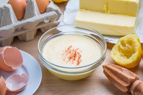 Blender Hollandaise sauce