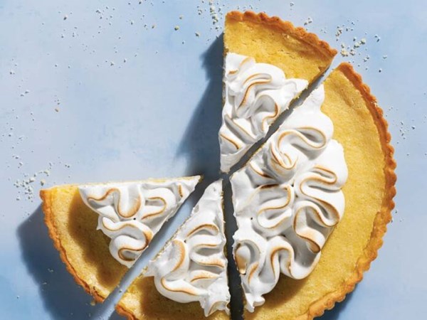 Blender lemon meringue tart [Swiss meringue]