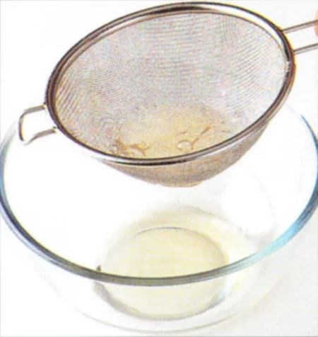 Blending albumen strands