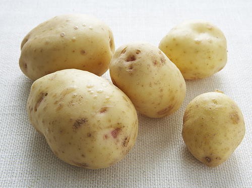 Bleu de Bresse baked potatoes