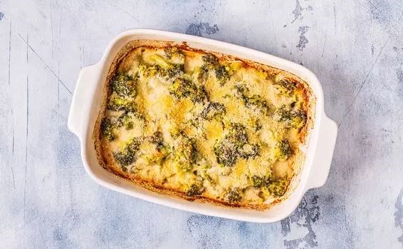 Blissed-out crispy cheese broccoli gratin