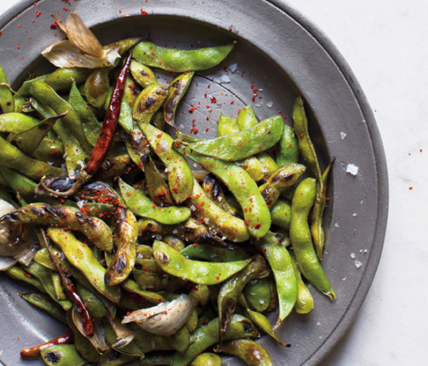 Blistered edamame
