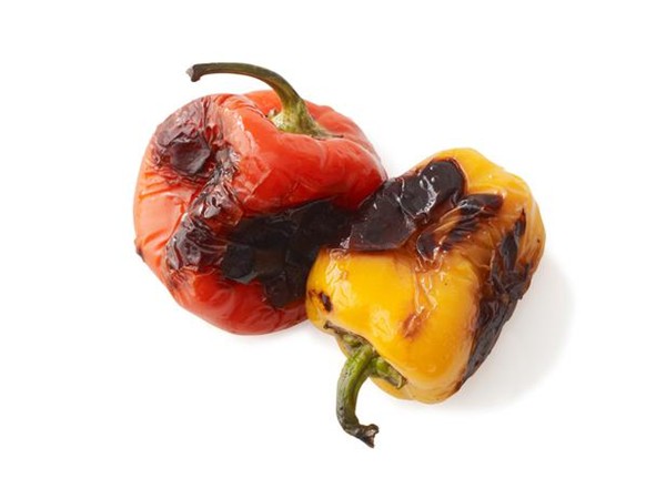 Blistered mini peppers