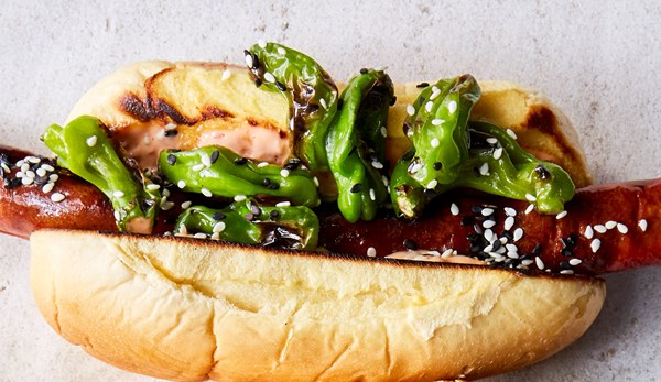 Blistered shishito peppers