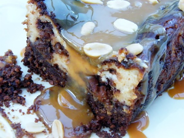 Blokey snickers cheesecake loaf