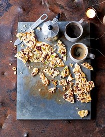 Blonde chocolate Christmas bark
