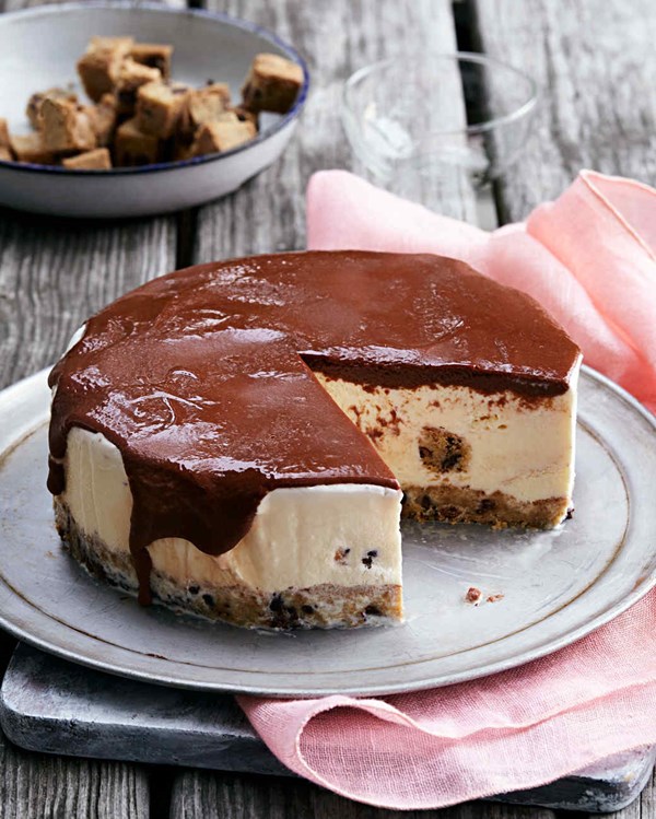 Blondie ice cream cake