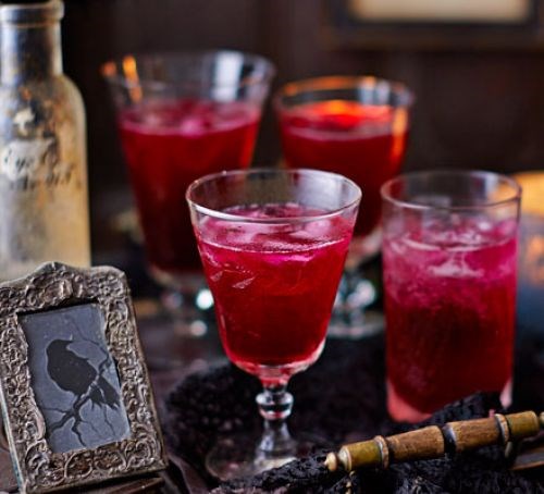 Blood beetroot cocktails 