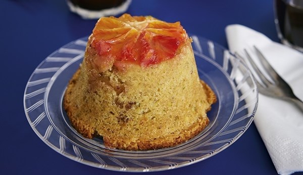 Blood orange & pistachio cakes