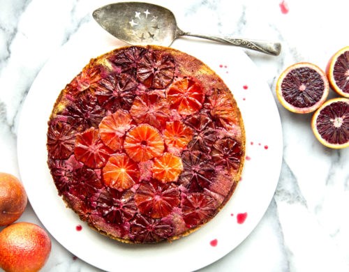 Blood orange almond cake