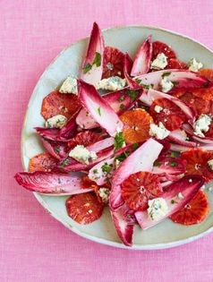 Blood orange and blue cheese salad