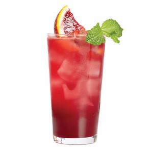 Blood orange and ginger soda